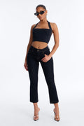 Skinny Fit High Rise Jeans - Dark Wash