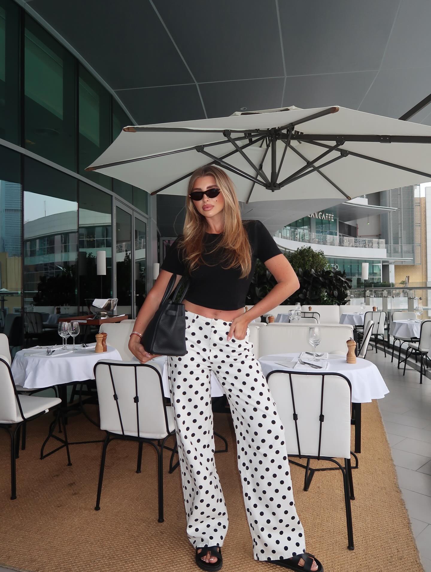 Combo Print High Rise Jeans - White