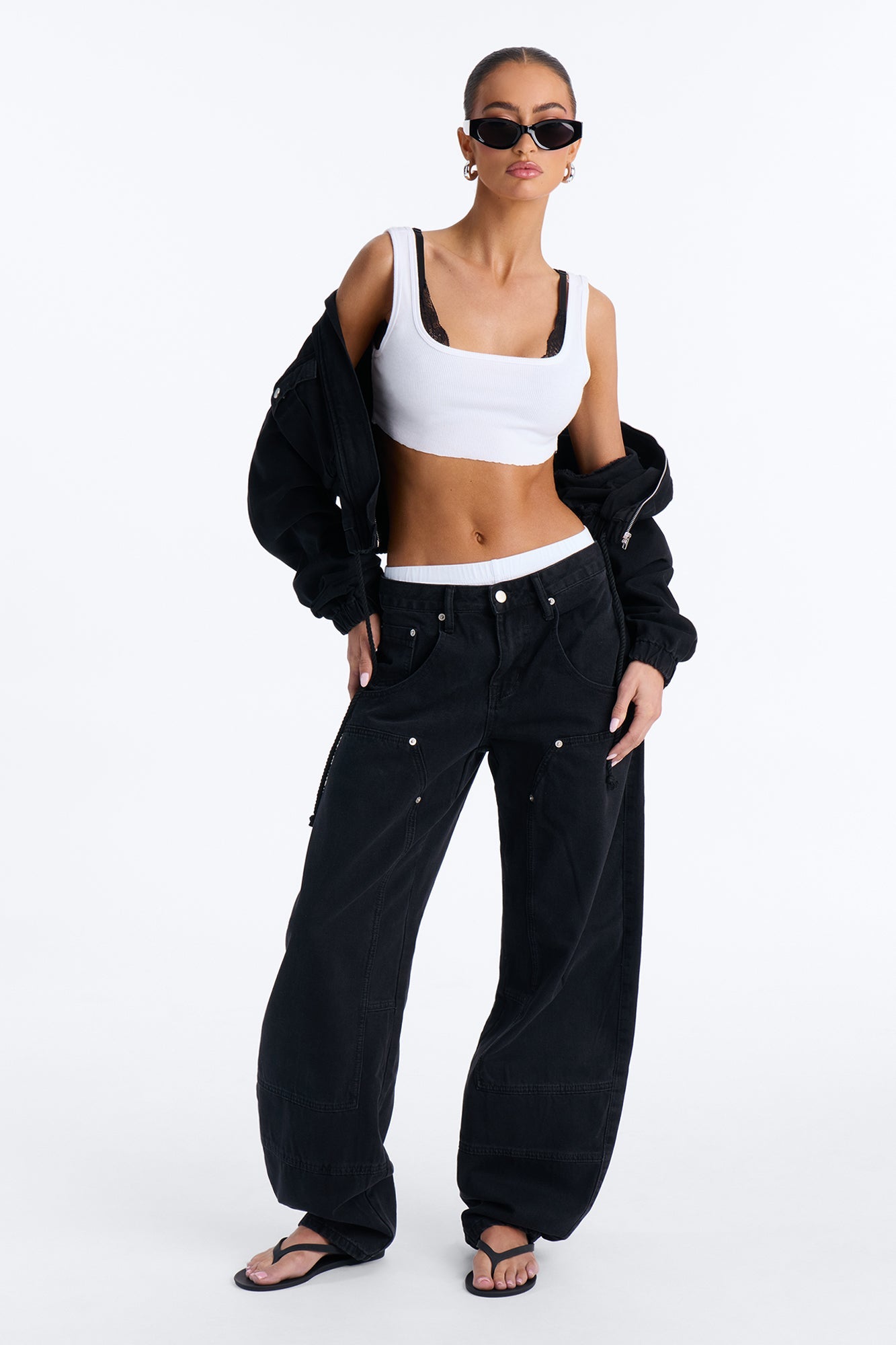 High Rise Skinny Jeans - Black Wash