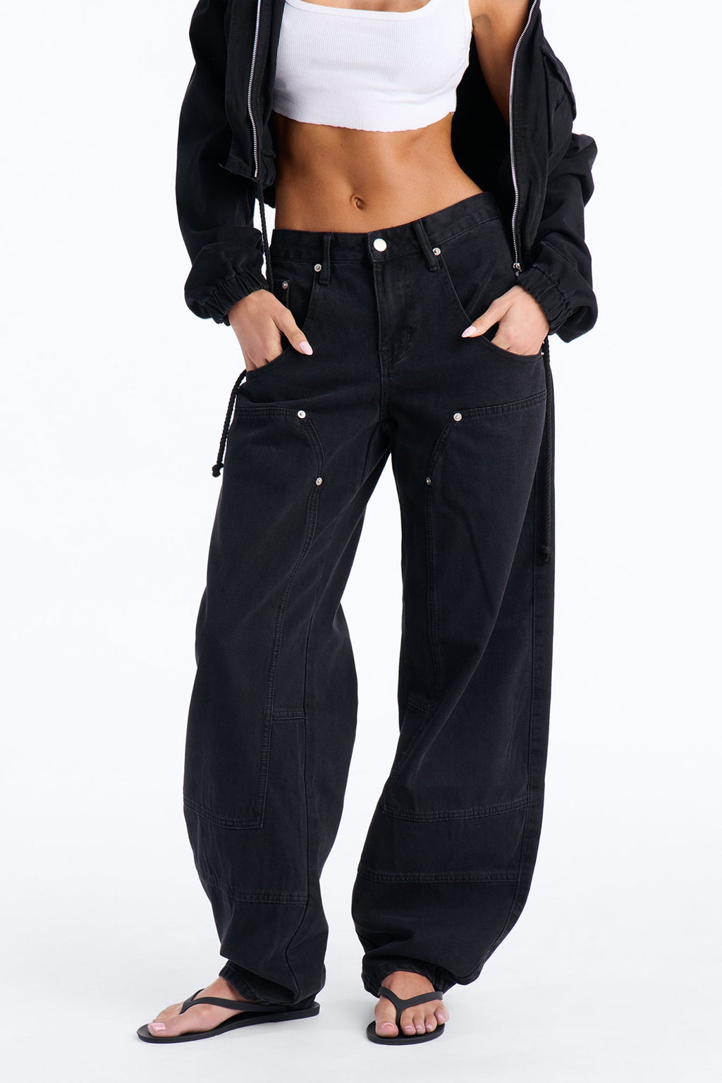 High Rise Skinny Jeans - Black Wash