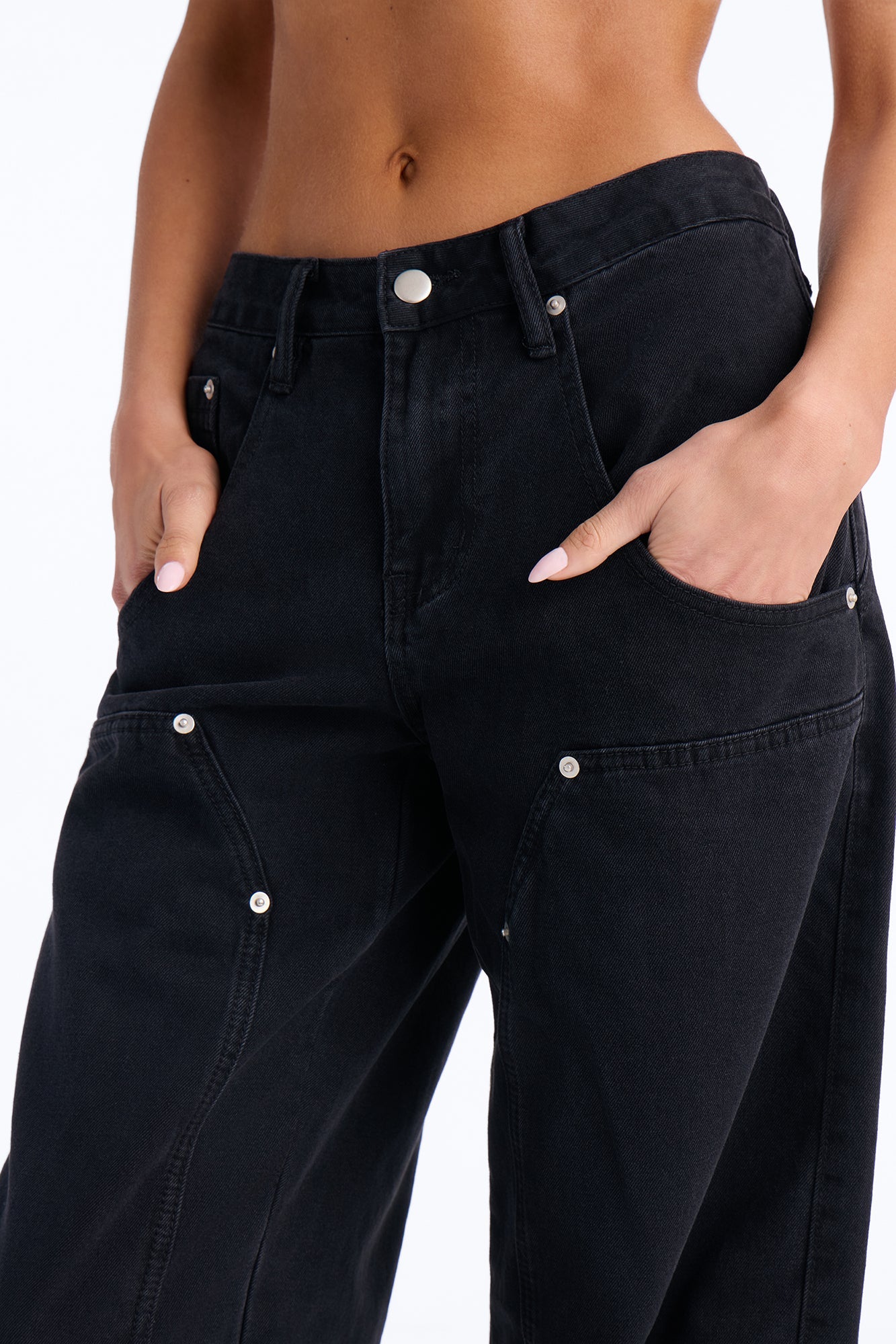 High Rise Skinny Jeans - Black Wash
