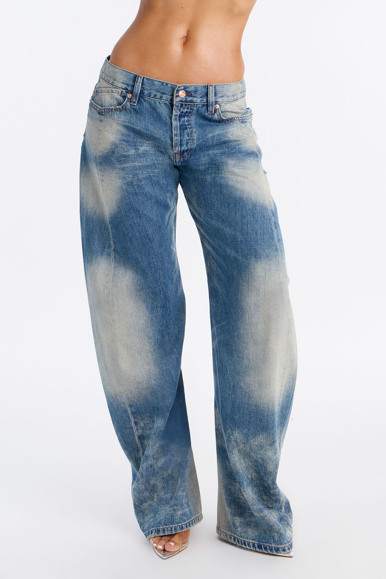 Relaxed Fit Baggy Jeans - Vintage Wash