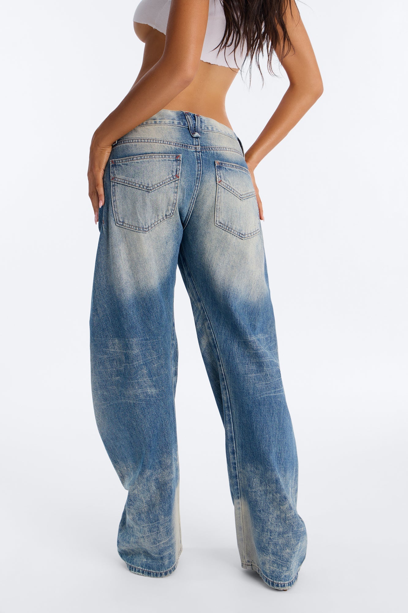 Relaxed Fit Baggy Jeans - Vintage Wash