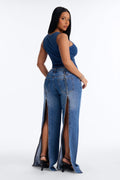 Ultra Low Rise Jeans - Medium Wash