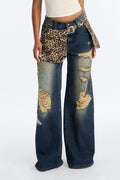 High Rise Wide Leg Jeans - Dark Wash