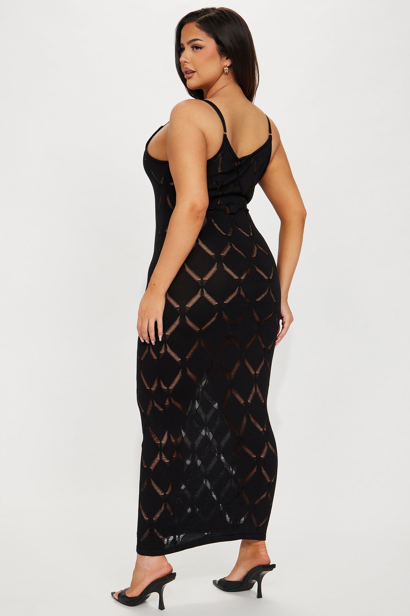 Sleeveless Bodycon Maxi Dress - Black
