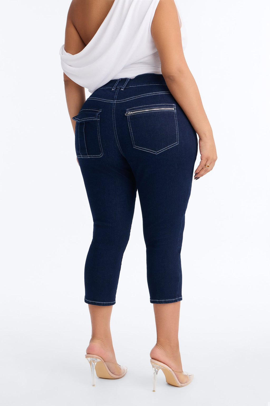 Bootcut Mid Rise Jeans - Dark Wash