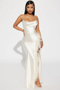 Satin Gown - Cream