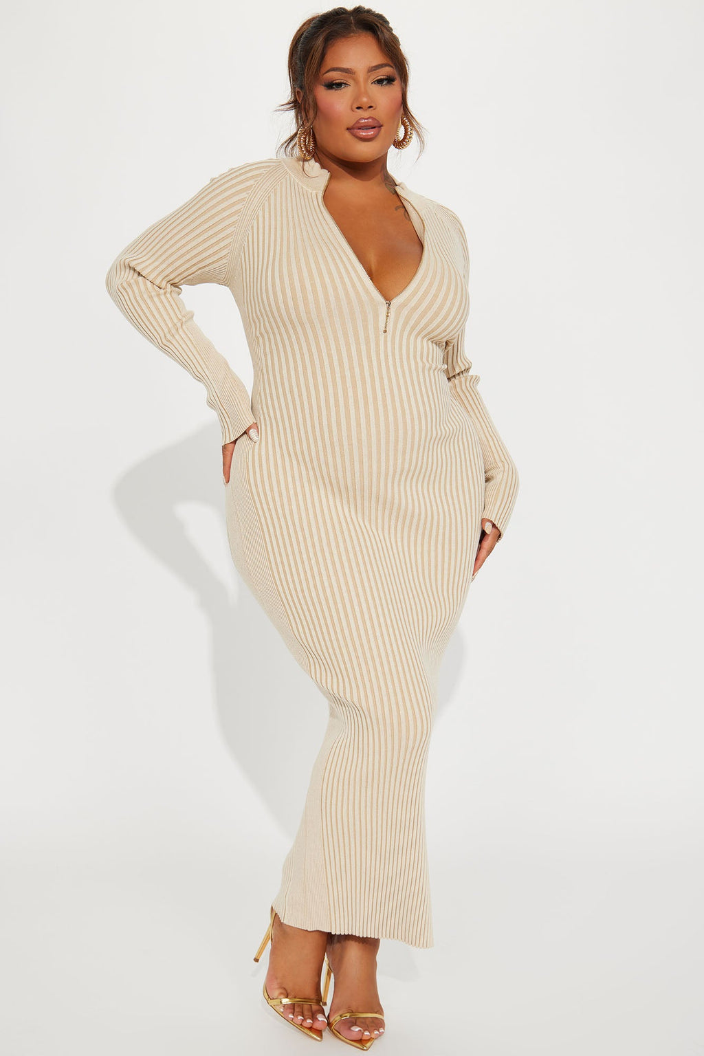 Sweater Maxi Dress - Cream