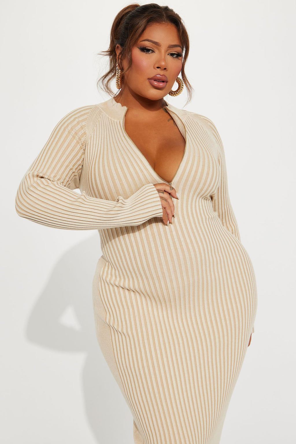 Sweater Maxi Dress - Cream