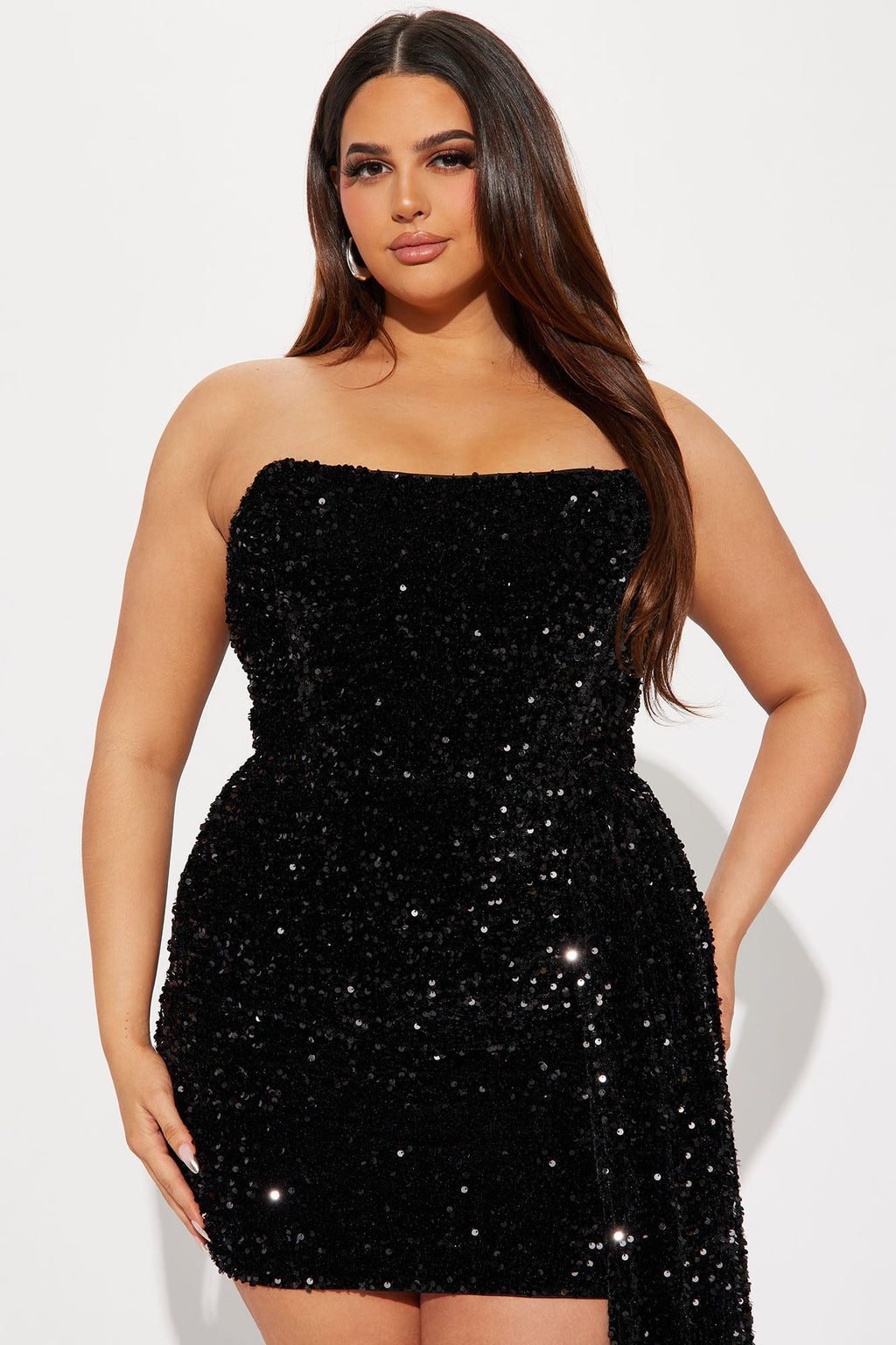 Sequin Mini Dress - Black