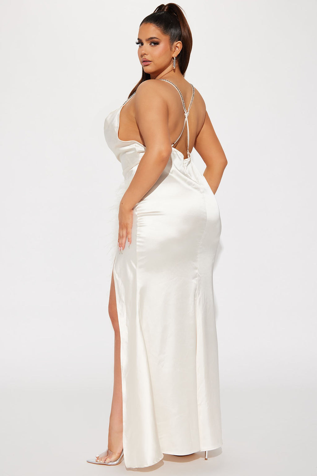 Satin Gown - Cream