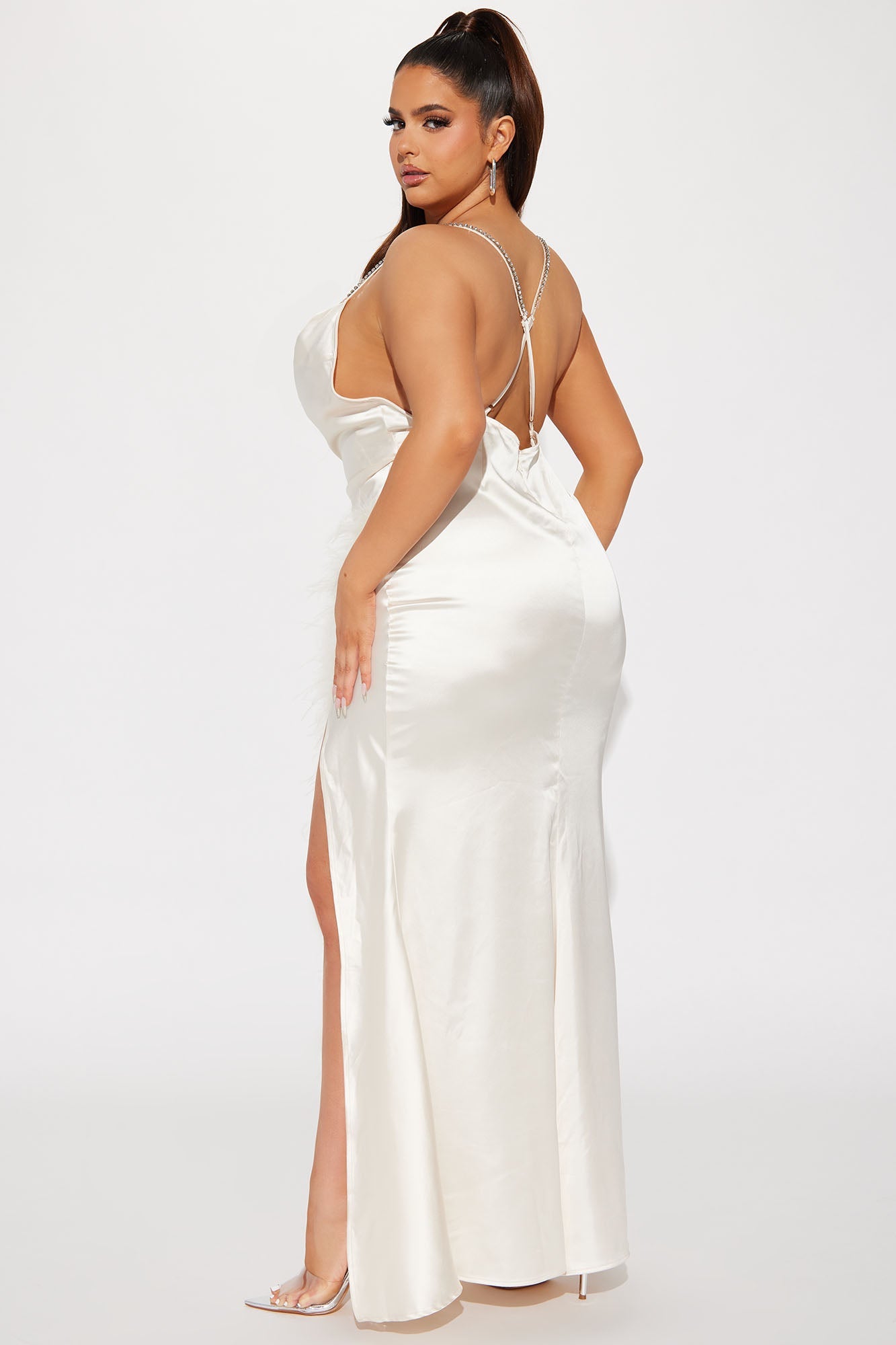 Satin Gown - Cream
